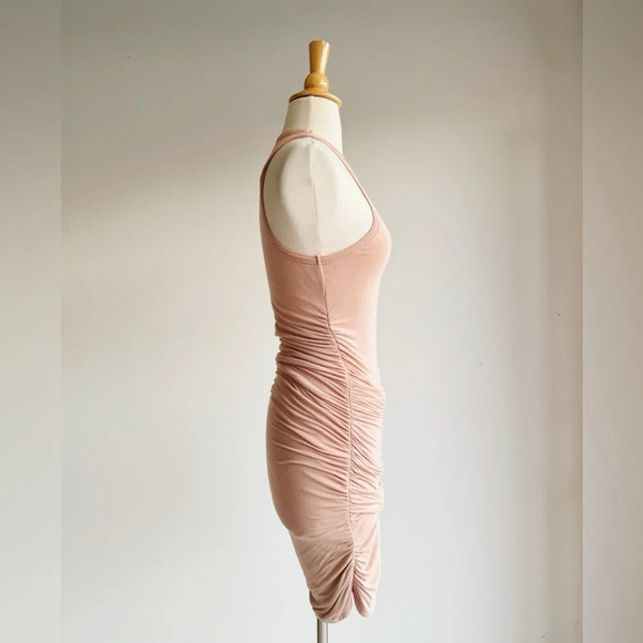 Superdown Cream and Pink Ruched Halter Mini Dress - Picture 6 of 8